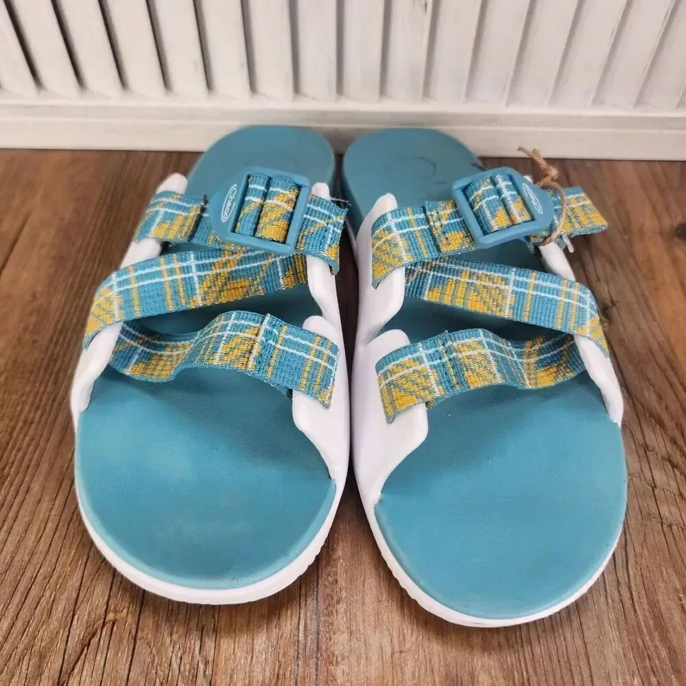 Chaco Chillos Sandals Kids Size 5 M Court Porcelain White Slip On Beach Comfort
